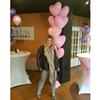Vloer decoratie 10 hart ballonnen